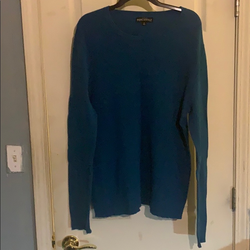 J Crew Factory Mercantile Sweater - Blue Sz L